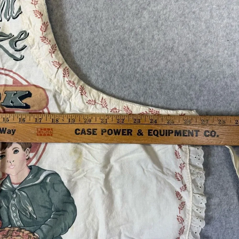Vintage Blue Ribbon Flour Brand Apron “GRAND PRIZE COOK” Advertising